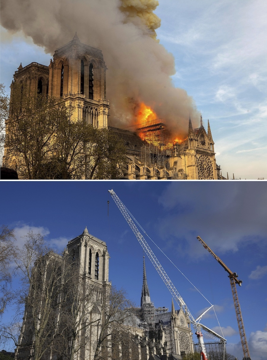 Το «ακατόρθωτο έργο» της αποκατάστασης της Παναγίας των Παρισίων (εικόνες, βίντεο)