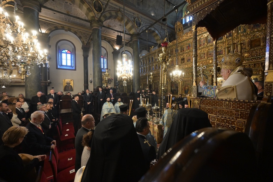 Ο Νίκος Ανδρουλάκης στο Φανάρι για τον εορτασμό των Θεοφανείων