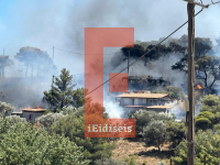 Κερατέα: Εκτός ελέγχου η φωτιά, κάηκαν σπίτια (βίντεο, εικόνες)