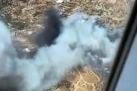 Η φωτιά στο Κορωπί από ψηλά: Βίντεο από αεροπλάνο κατά την προσγείωση στο «Ελ. Βενιζέλος»