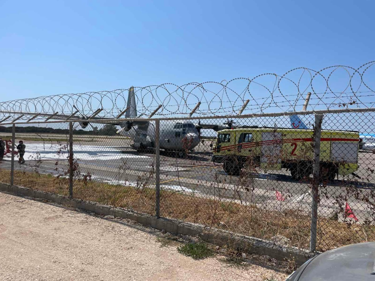 Κεφαλονιά: Ατύχημα με C-130 στο αεροδρόμιο - Δεν υπάρχουν τραυματίες