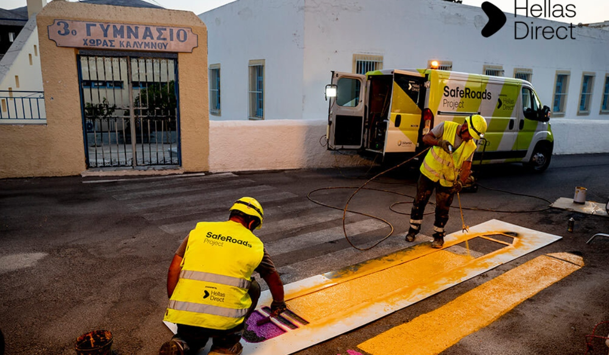 Το Safe Roads project της Hellas Direct ταξίδεψε στην Κάλυμνο κι έβαψε διαβάσεις στα σχολεία του νησιού