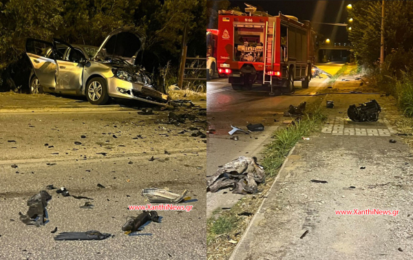 Νέα τραγωδία στην Ξάνθη: Μια νεκρή και τέσσερις τραυματίες από σύγκρουση τριών οχημάτων