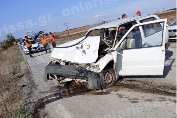 Τραγωδία στην επαρχιακή οδό Λάρισας - Φαρσάλων: Ένας νεκρός και δύο τραυματίες σε σφοδρό τροχαίο