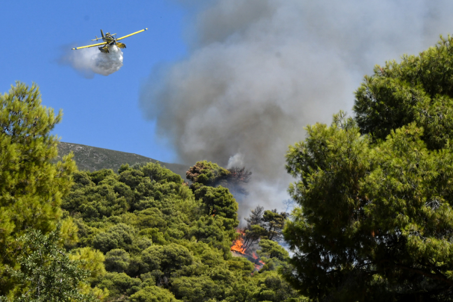 Φωτιά τώρα στο Κορωπί - Τέθηκε υπό μερικό έλεγχο