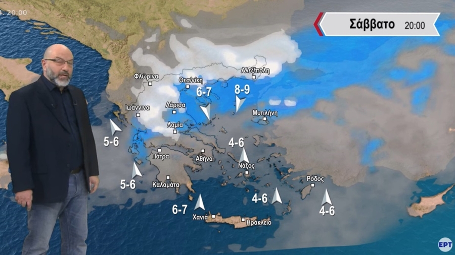 Sakis Arnautogou: Areas with snow on Saturday