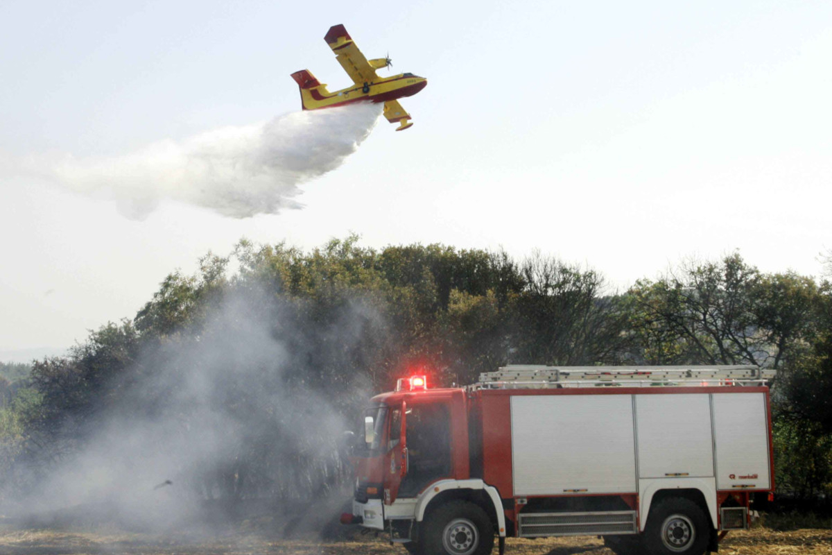 Φωτιά σε δασική έκταση στον Χορτιάτη Θεσσαλονίκης