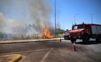 Φωτιά στη Λάρισα, στις Εργατικές Κατοικίες Αγίου Θωμά