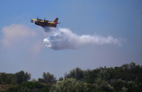 Φωτιά τώρα σε δασική έκταση στην Αμοργό