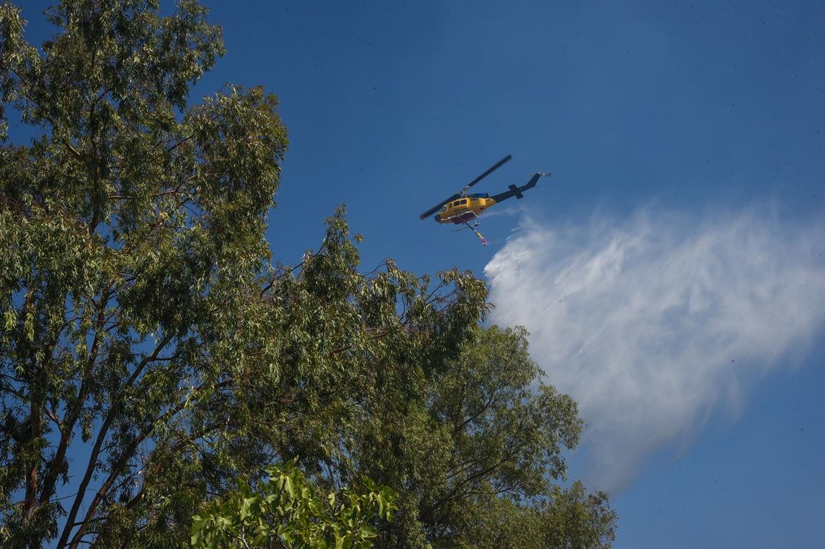 Φωτιά τώρα στις Πρέσπες - Σηκώθηκε ελικόπτερο