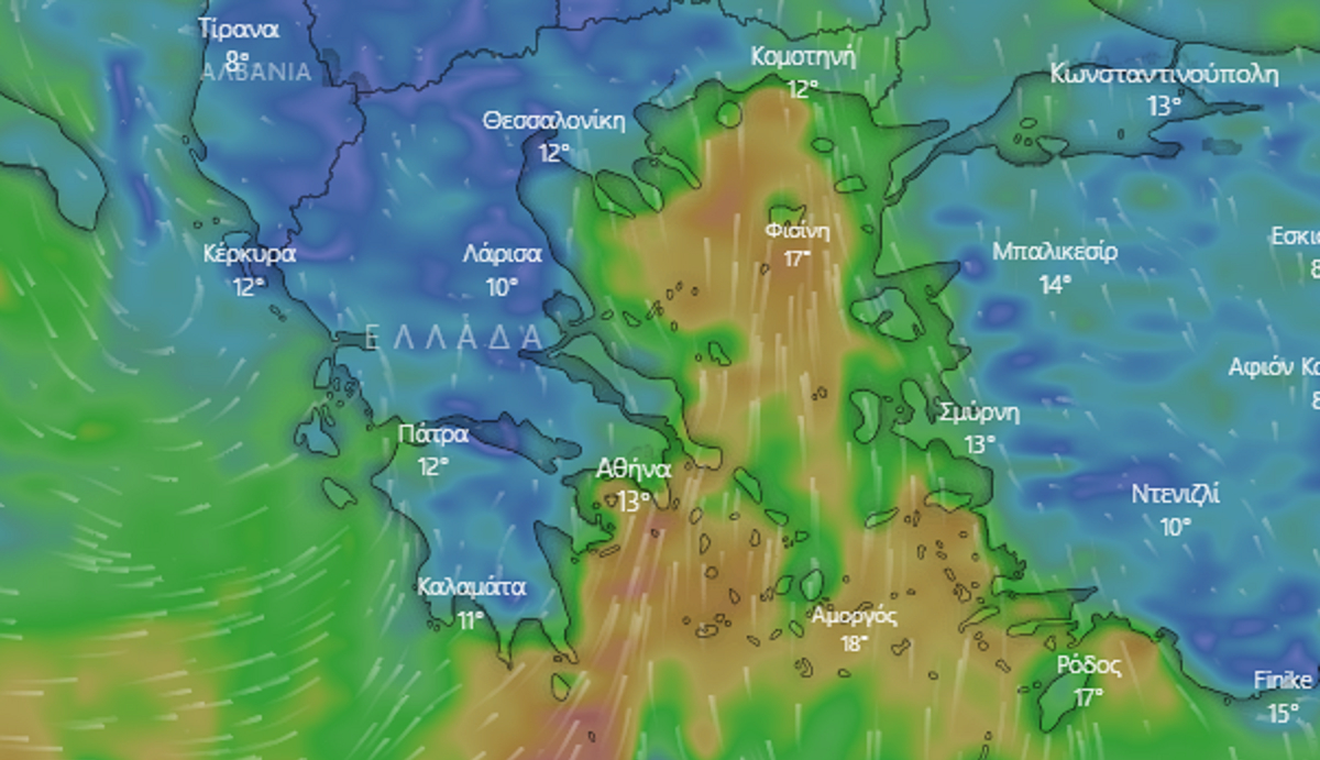 Καιρός: Live η επέλαση της κακοκαιρίας με ισχυρές βροχές και καταιγίδες