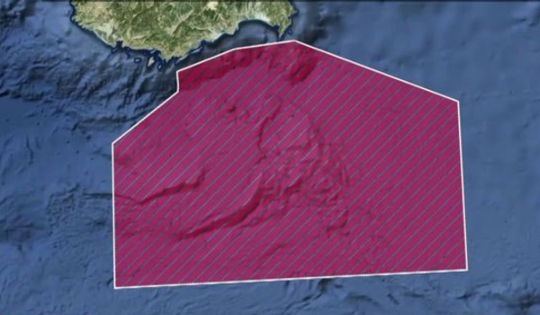 Νέα τουρκική NAVTEX για την περιοχή μεταξύ Καστελόριζου και Κύπρου