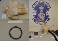 Σπάνια αρχαία ανυπολόγιστης αξίας: Τρεις συλλήψεις σε επιχείρηση της ΕΛ.ΑΣ σε Μεγάρα, Πεύκη και Οινόφυτα (Εικόνες)
