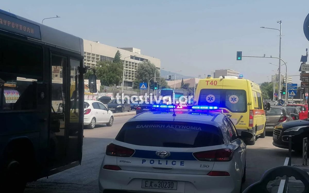 Θεσσαλονίκη: Σύγκρουση λεωφορείων με πέντε τραυματίες