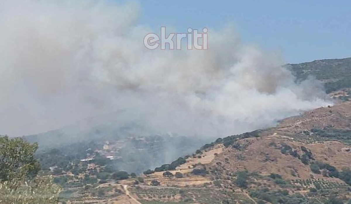 Φωτιά τώρα στα Χανιά - Ήχησε το 112 για εκκένωση δύο χωριών