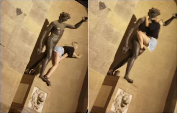 Οργή στη Φλωρεντία για τουρίστριες που παρίσταναν να κάνουν σεξ με ιστορικό άγαλμα (Φωτογραφίες)