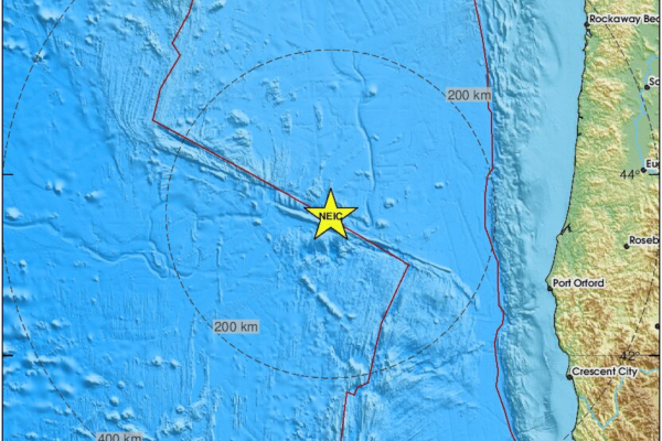 Σεισμός 6 Ρίχτερ ανοιχτά του Όρεγκον στις ΗΠΑ