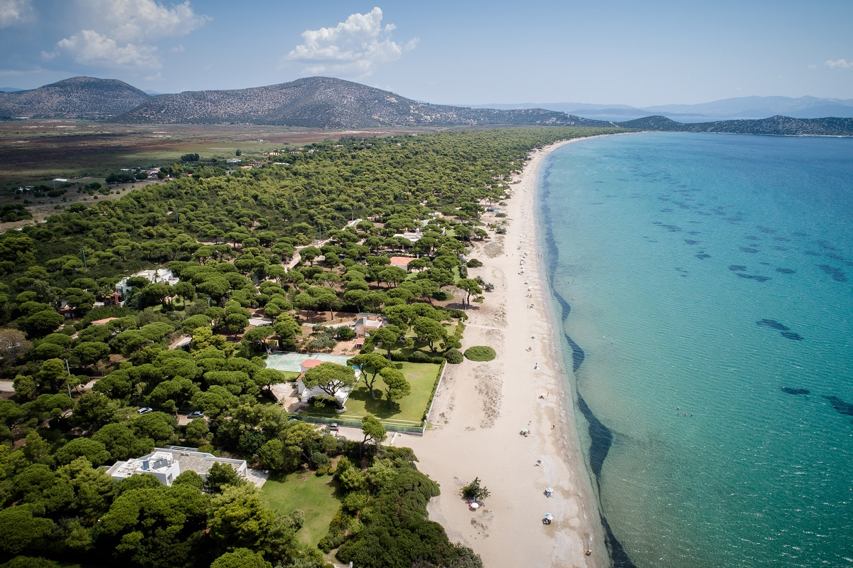 Η παραλία κοντά στην Αθήνα που βρίσκεις πάντα σκιά και δροσιά