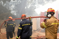 Greek city of Patras under siege: Hospitals cleared as fire spreads