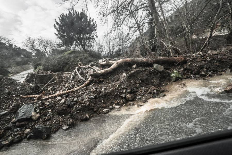 «Βόμβα» βροχής σάρωσε το Φεβρουάριο την Κρήτη - Τα στατιστικά της ΕΜΥ