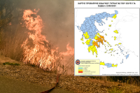 Χωρίς ενεργό μέτωπο η φωτιά στην Ηλεία: Φόβοι αναζωπυρώσεων – Ο χάρτης επικινδυνότητας σήμερα