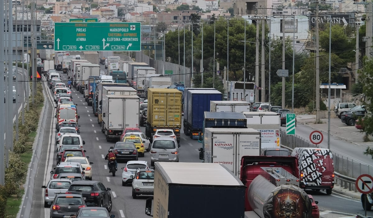 Κίνηση τώρα: Σε ποιους δρόμους του λεκανοπεδίου υπάρχει μποτιλιάρισμα (Χάρτης)