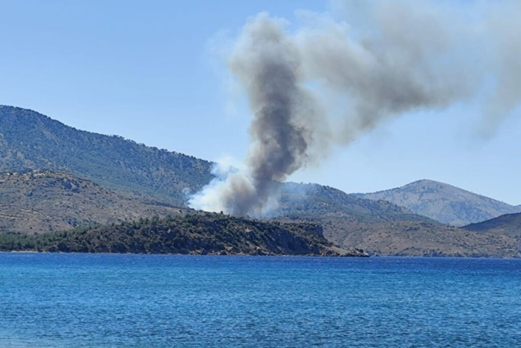 Μεγάλη η φωτιά στη Χίο: Εξαπλώνεται ταχύτατα – Ήχησε 112 για εκκένωση