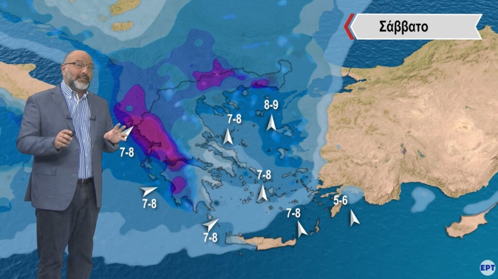 Σάκης Αρναούτογλου: Προσοχή το Σάββατο 4/11 – Kαταιγίδες με 8 και 9 μποφόρ (Οι περιοχές)