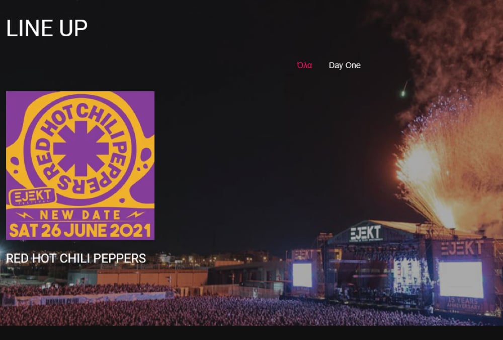 Οι Red Hot Chili Peppers στο Ejekt 2021!