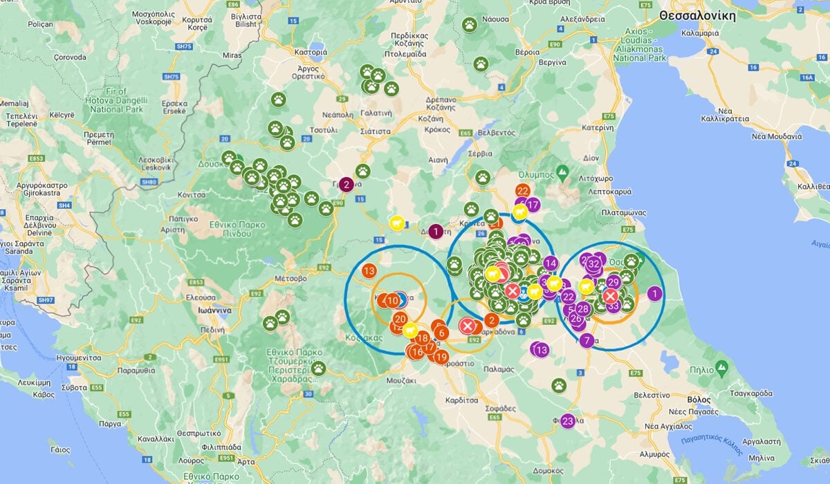 Ο χάρτης με τα κρούσματα πανώλης στην Ελλάδα – Τι ισχύει με το κρέας και το γάλα