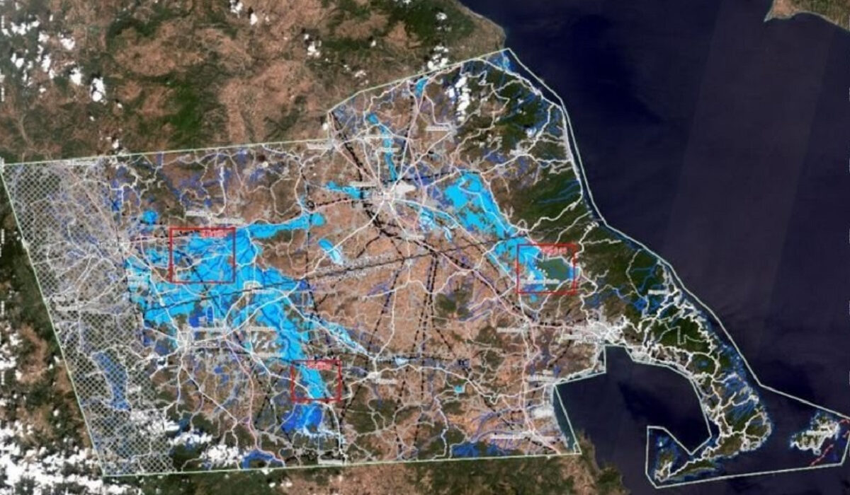 Θεσσαλία – Μαγνησία: Οι πλημμυρισμένες εκτάσεις μέσα από δορυφορικές εικόνες