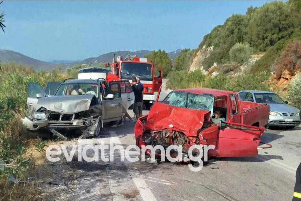 Εύβοια: Τροχαίο δυστύχημα με έναν νεκρό και οκτώ τραυματίες – Ανάμεσά τους τρία παιδιά