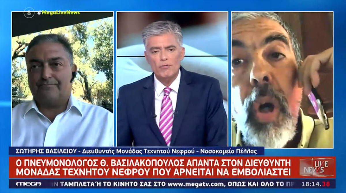 Κορονοϊός: «Είσαι ηλίθιος» – Άγριος καυγάς Βασιλακόπουλου με Βασιλείου