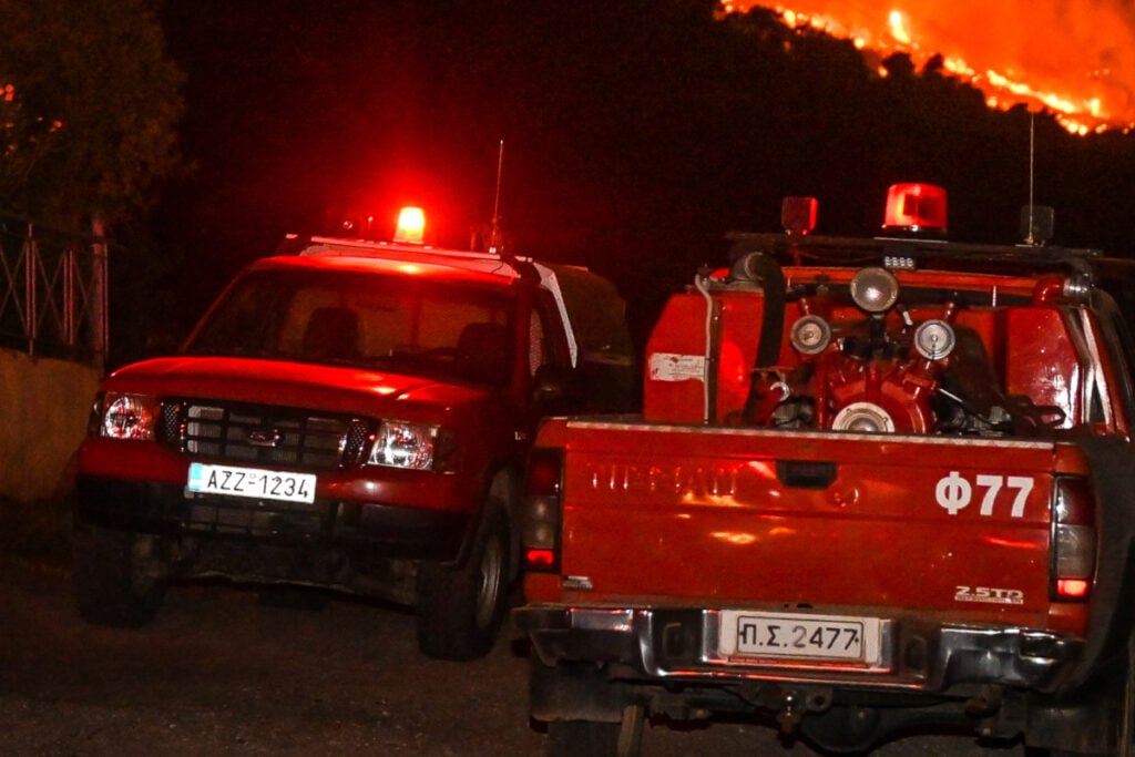 Φωτιά στη Νάξο κι ας είναι ακόμη χειμώνας – Ξέσπασε σε ξερά χόρτα