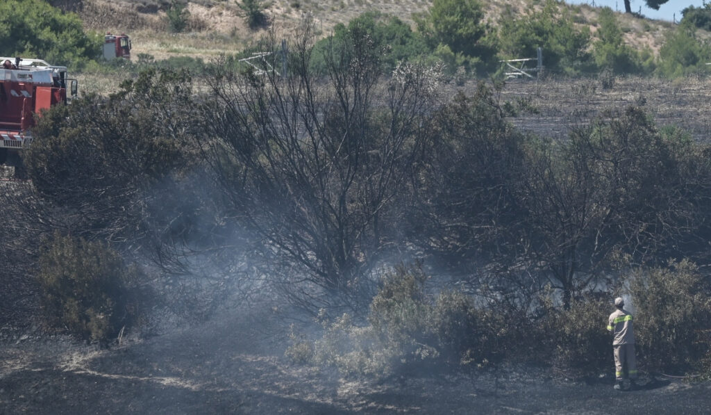 Φωτιά τώρα στους Αγίους Αποστόλους Καλάμου