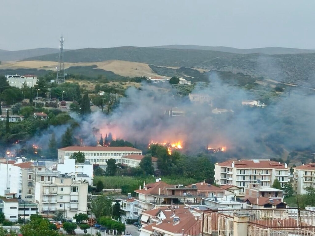 Φωτιά στη Λιβαδειά: Έφτασαν κοντά στο νοσοκομείο οι φλόγες (εικόνες, βίντεο)