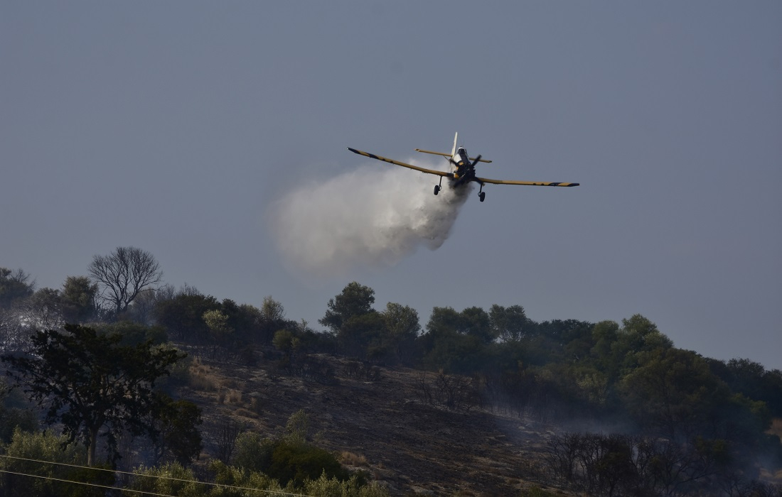 Ζάκυνθος: Κατέπεσε πυροσβεστικό αεροπλάνο – Σώος ο πιλότος