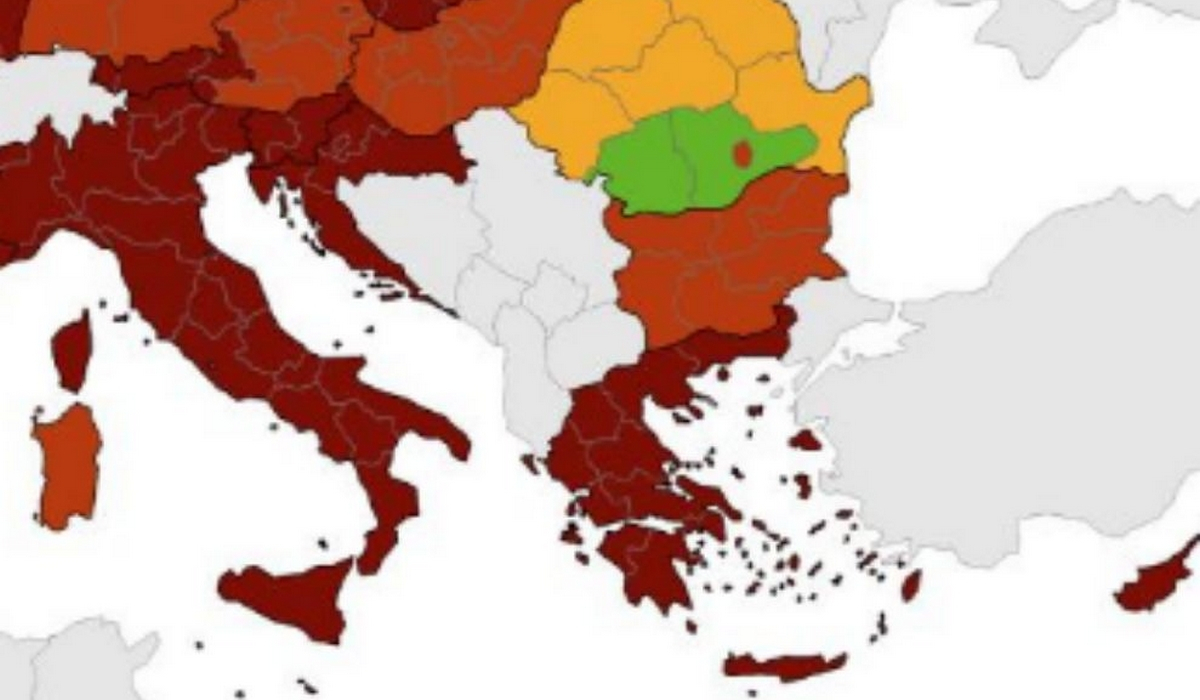 Κορονοϊός: Τρομάζει ο νέος χάρτης του ECDC – Στο «βαθύ κόκκινο» η Ελλάδα