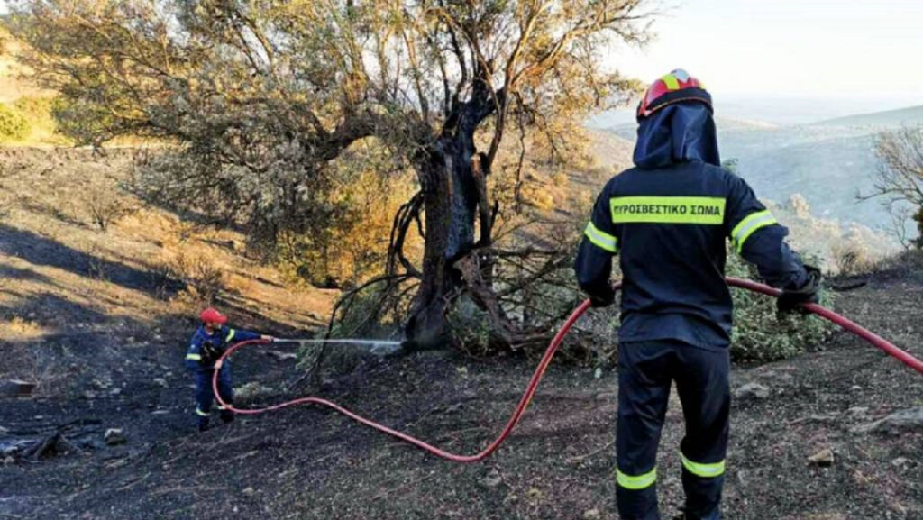 Υπό έλεγχο η φωτιά στα Χανιά