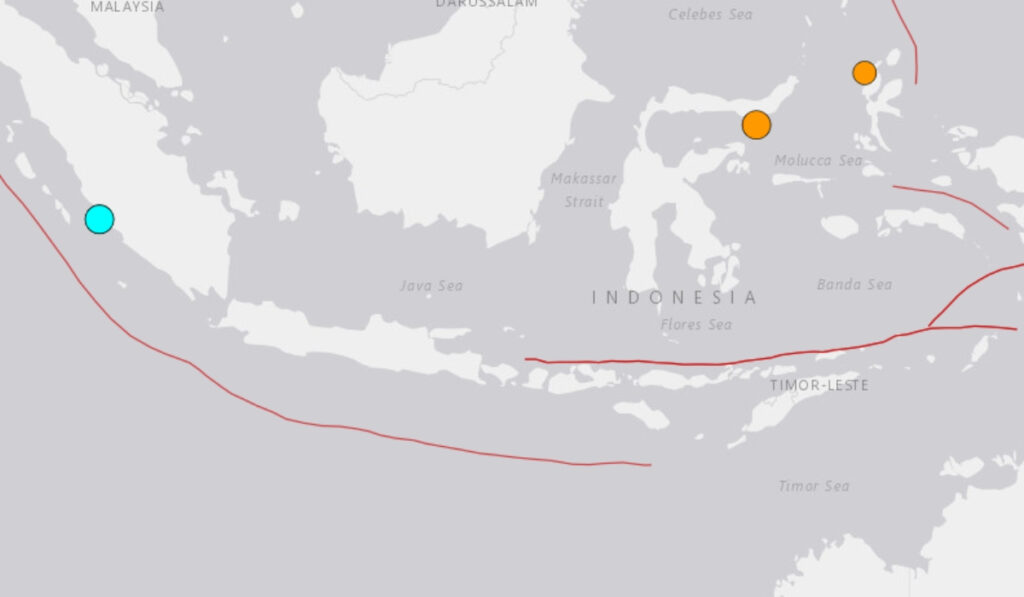 Σεισμός 5,7 Ρίχτερ ανοιχτά του Μπενγκούλου στην Ινδονησία