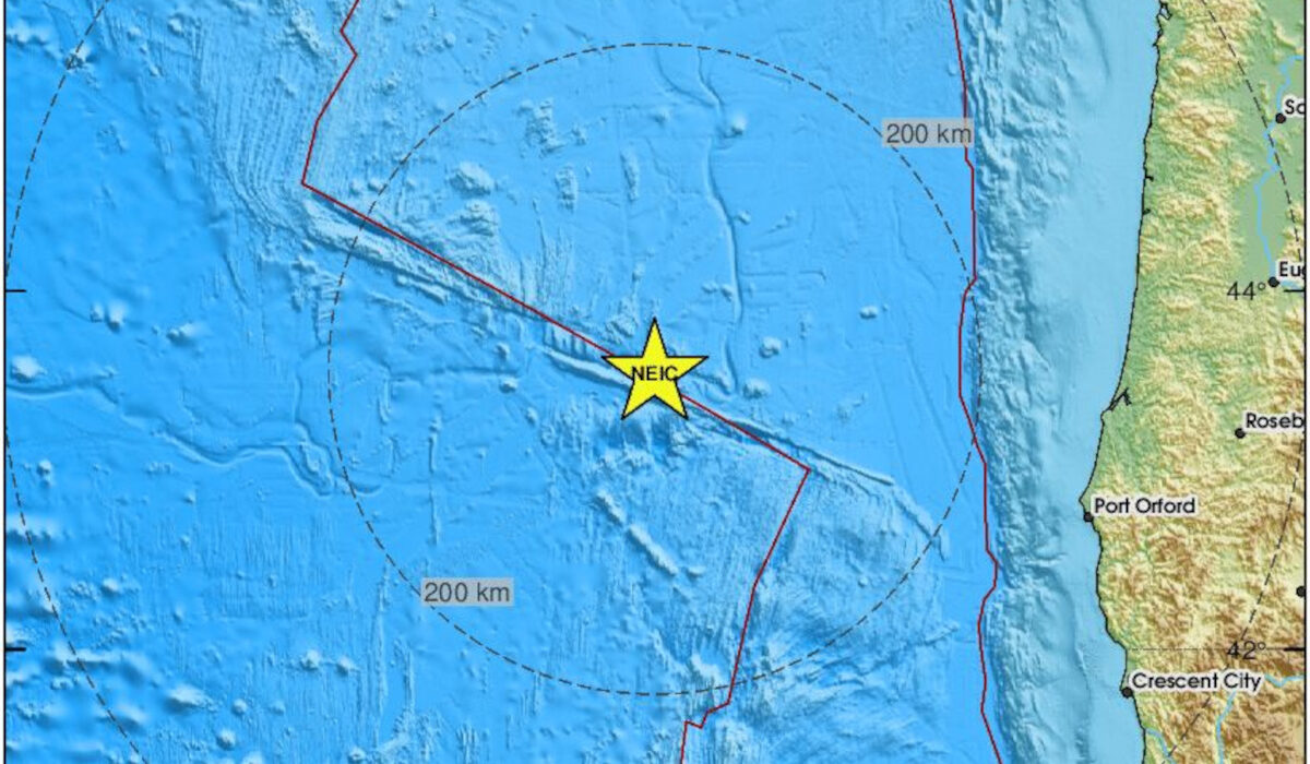 Σεισμός 6 Ρίχτερ ανοιχτά του Όρεγκον στις ΗΠΑ