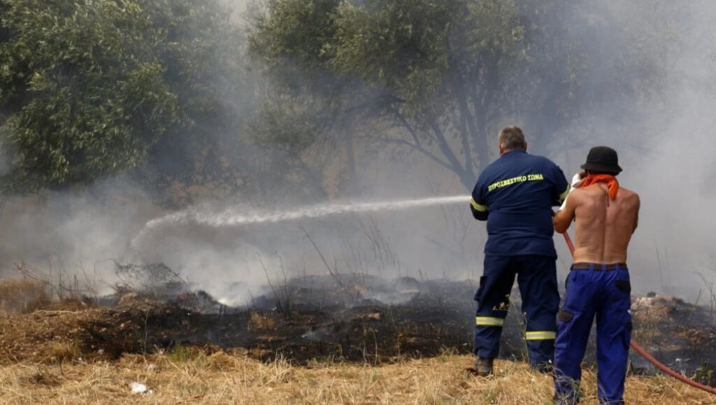 Υπό μερικό έλεγχο η φωτιά στο Χαρακοπιό Μεσσηνίας