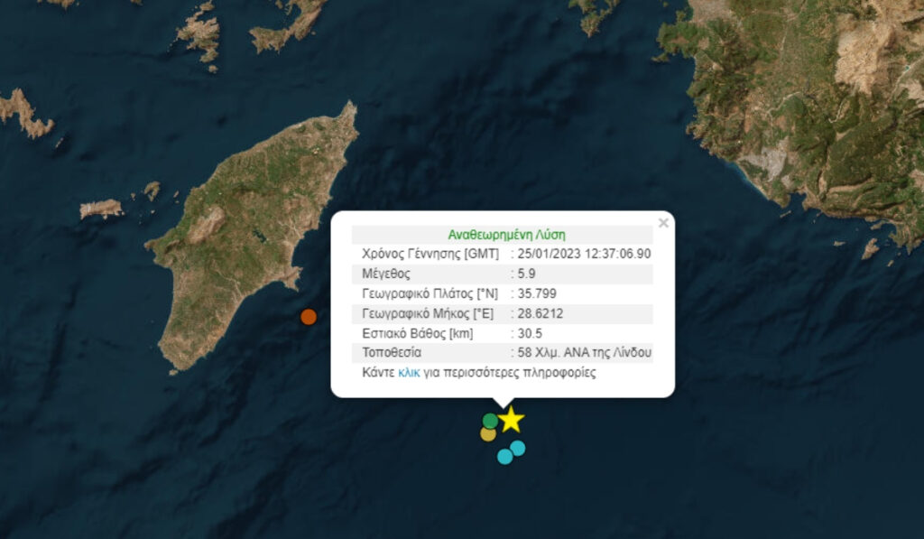 Σεισμός στη Ρόδο: Τι λένε οι σεισμολόγοι για τα 5,9 Ρίχτερ