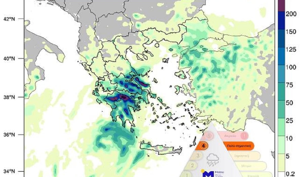 Meteο: Καταιγίδες μέχρι την Πέμπτη – SOS τις επόμενες ώρες για 15 νομούς