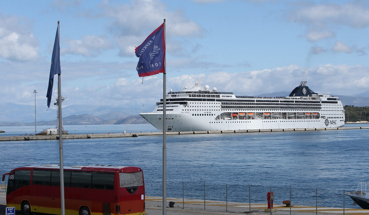 Έφτασε στην Κέρκυρα το κρουαζιερόπλοιο MSC Opera – Αποβιβάστηκαν οι επιβάτες