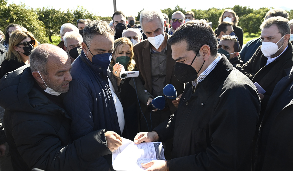 Τσίπρας: Έγνοια Μητσοτάκη η διασπάθιση του δημόσιου πλούτου και όχι τα μέτρα για την ενίσχυση αγροτών και καταναλωτών