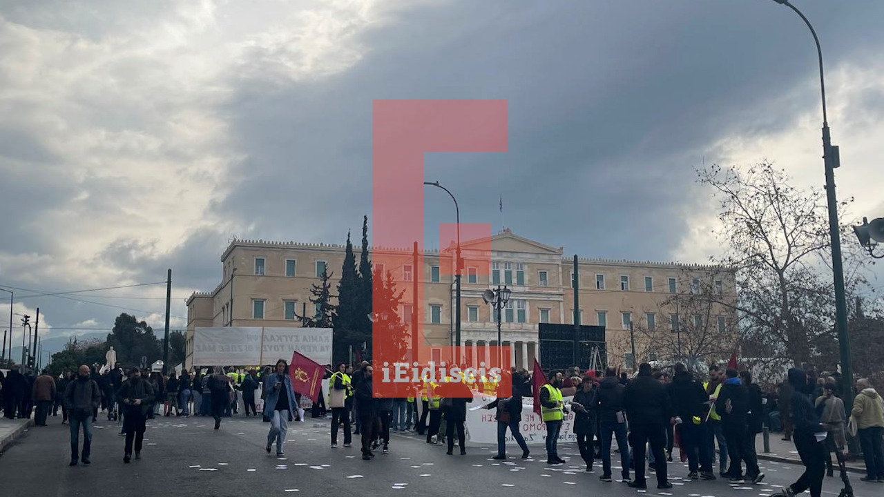 Η συγκέντρωση για τα Τέμπη