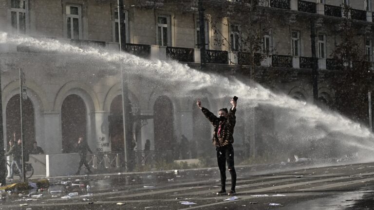 Ο Νίκος Πλακιάς για τη διαδηλώτρια