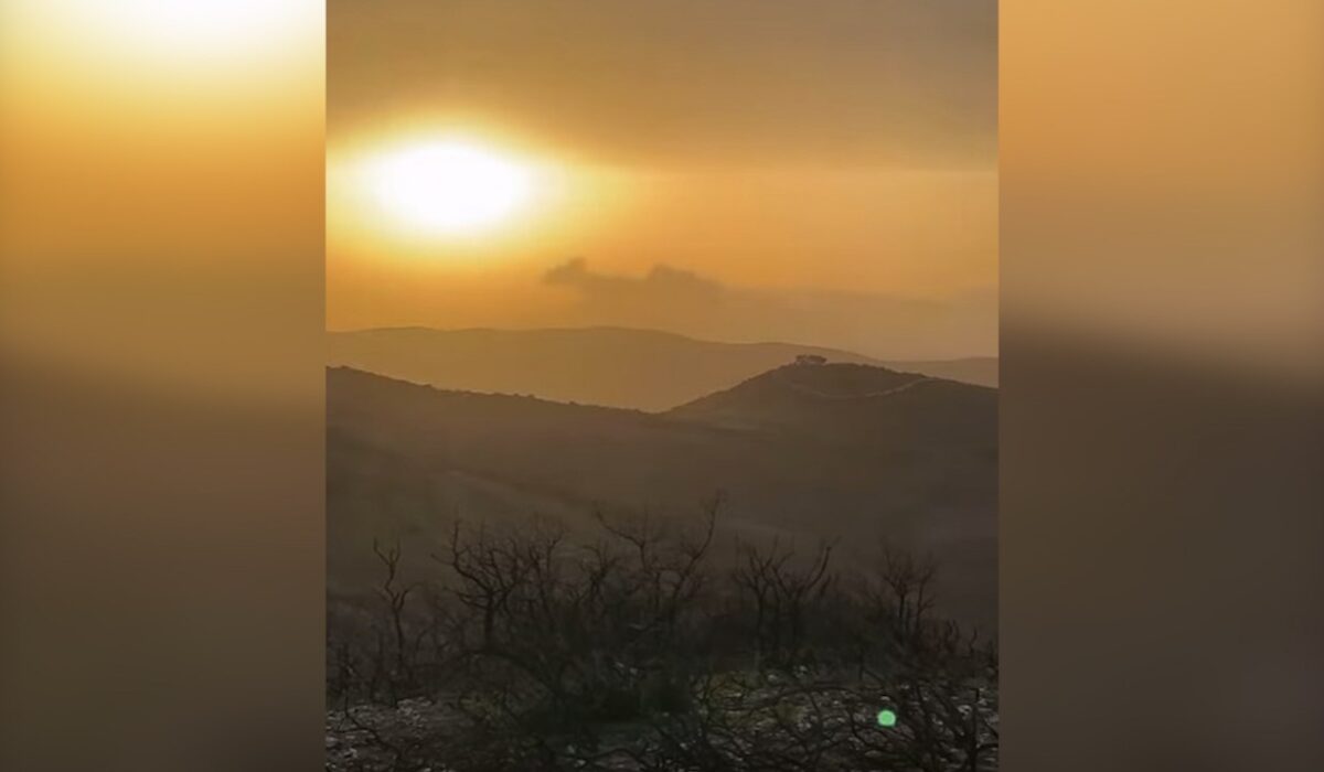 Η Αφρικανική σκόνη «καταπίνει» όλη την Εύβοια – Απόκοσμες εικόνες