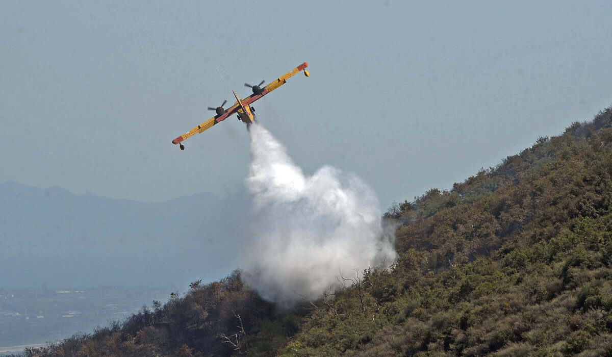 Φωτιά Μεσσηνία πυροσβεστικό αεροπλάνο